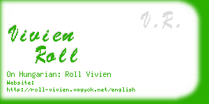 vivien roll business card